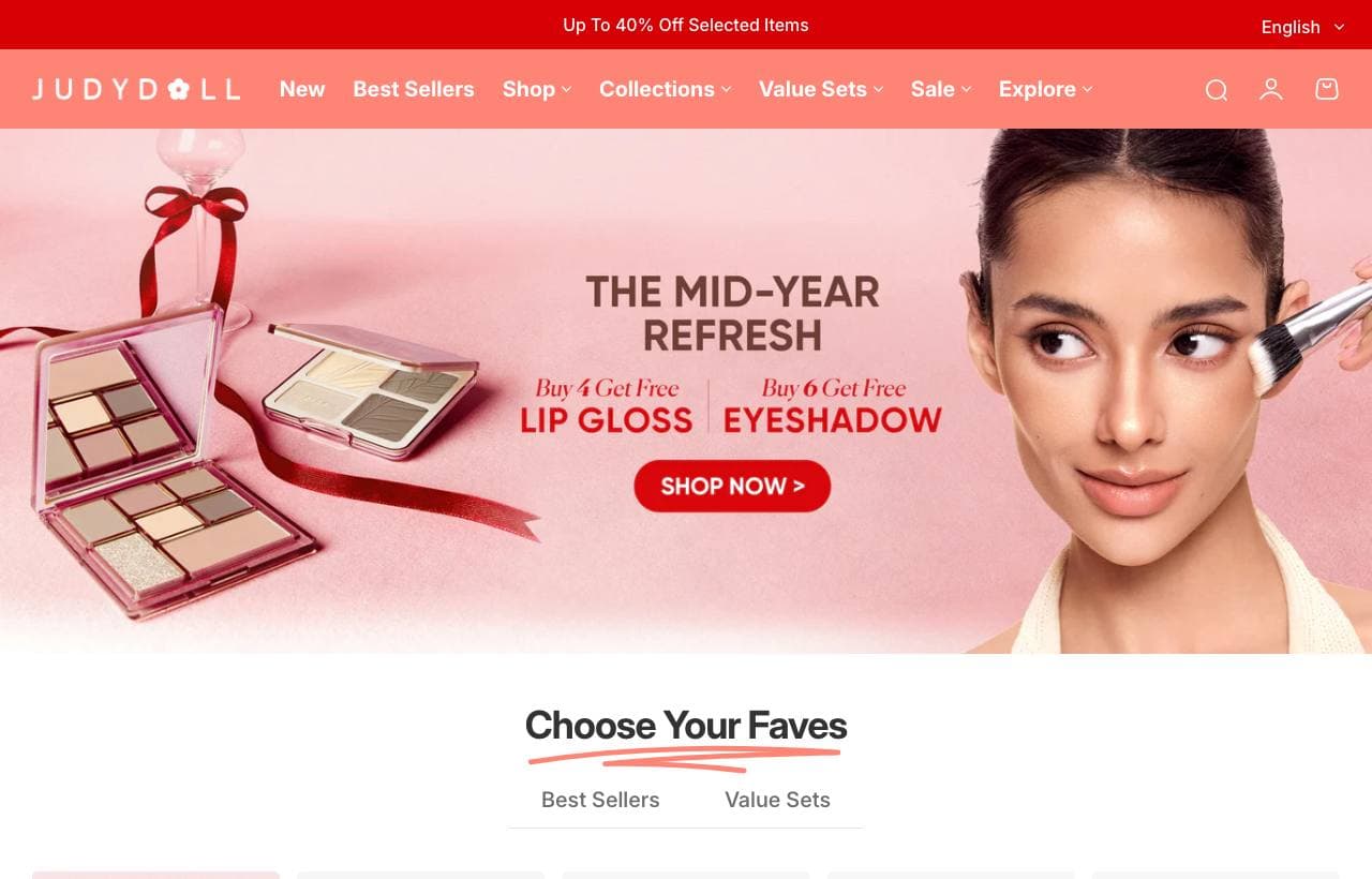 Judydoll — Global Makeup Flagship storefront